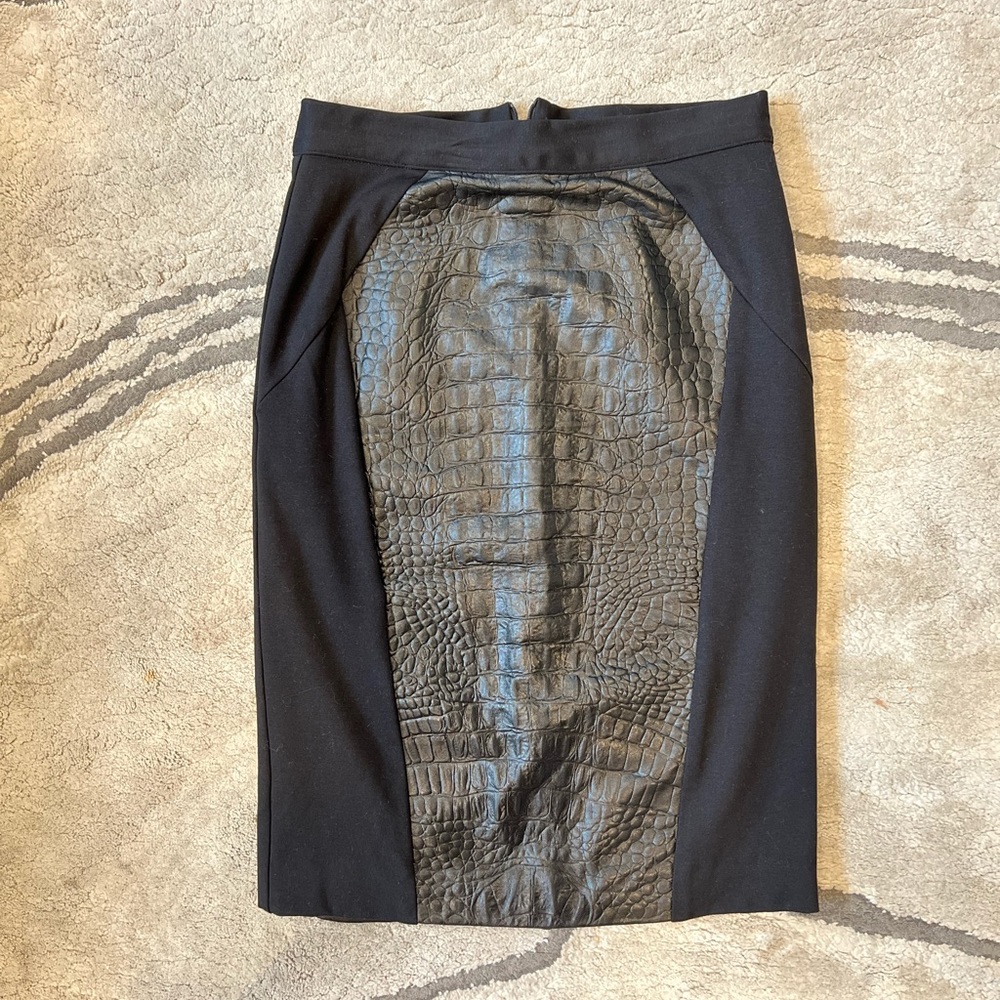Single Los Angeles pencil leather skirt - Picture 10 of 17